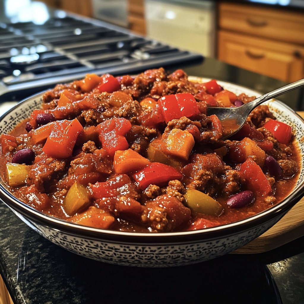 Chili sin Carne mit Tomaten