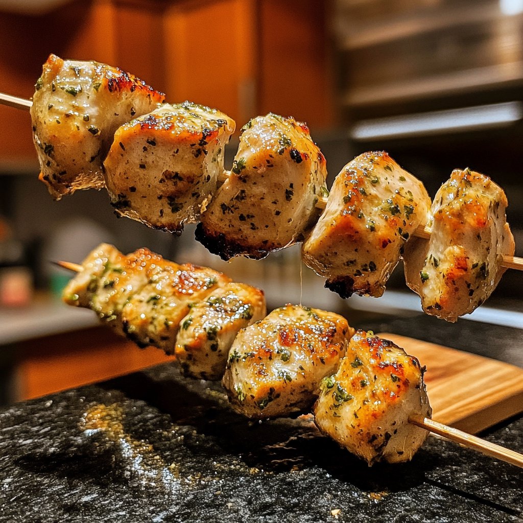 Hähnchenbrust Spieße