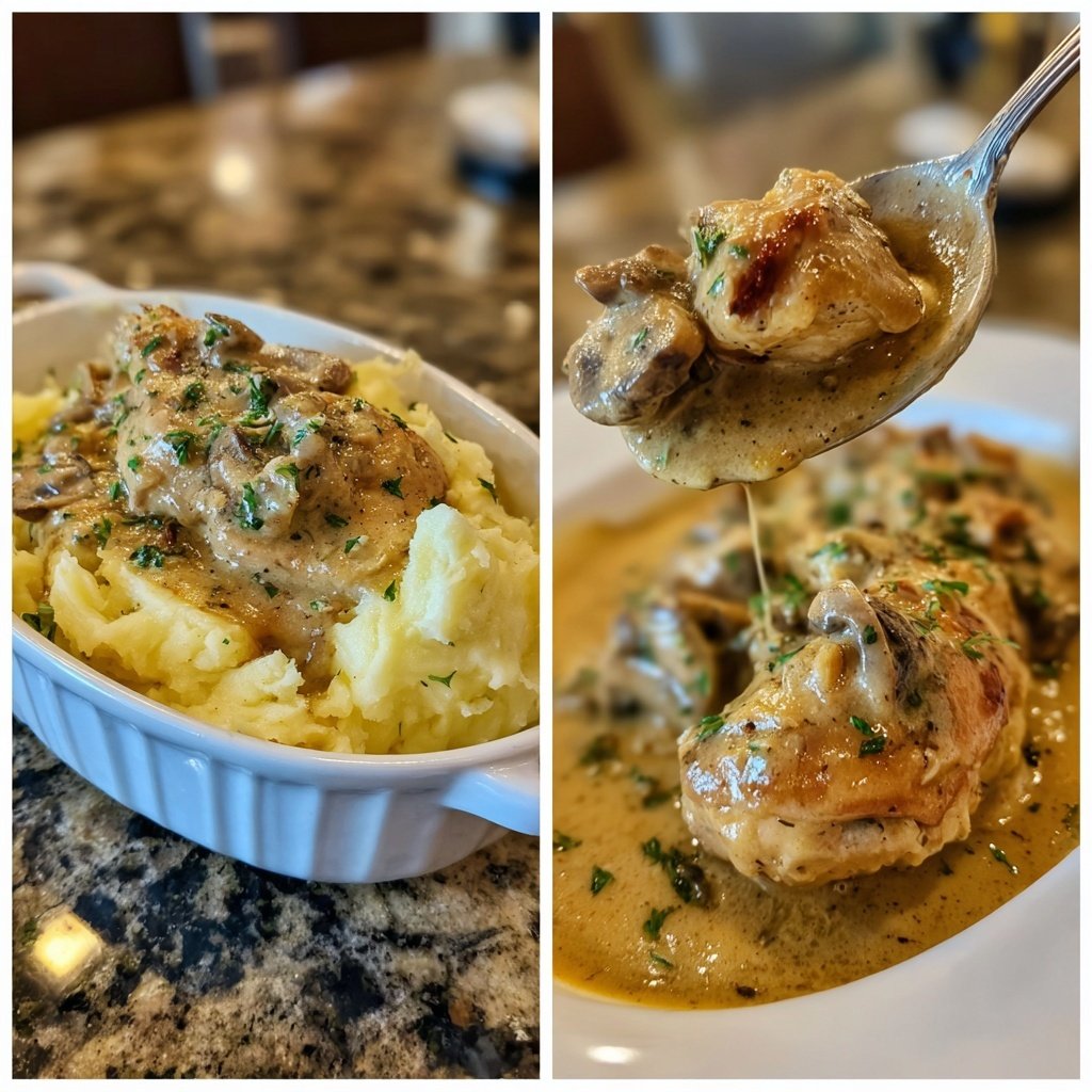 Hausmannskost Cremiges Hähnchen mit Kartoffelpüree