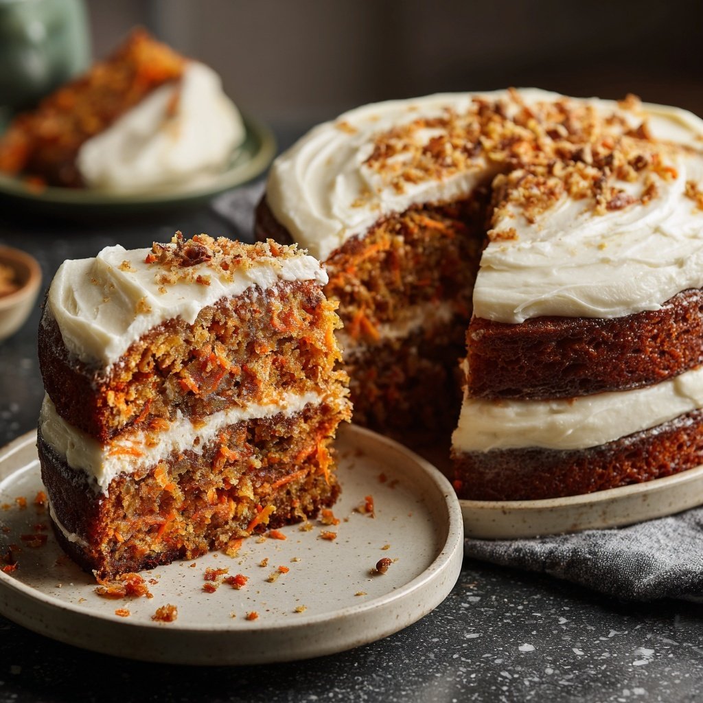 Karottenkuchen Mit Vanille Aroma