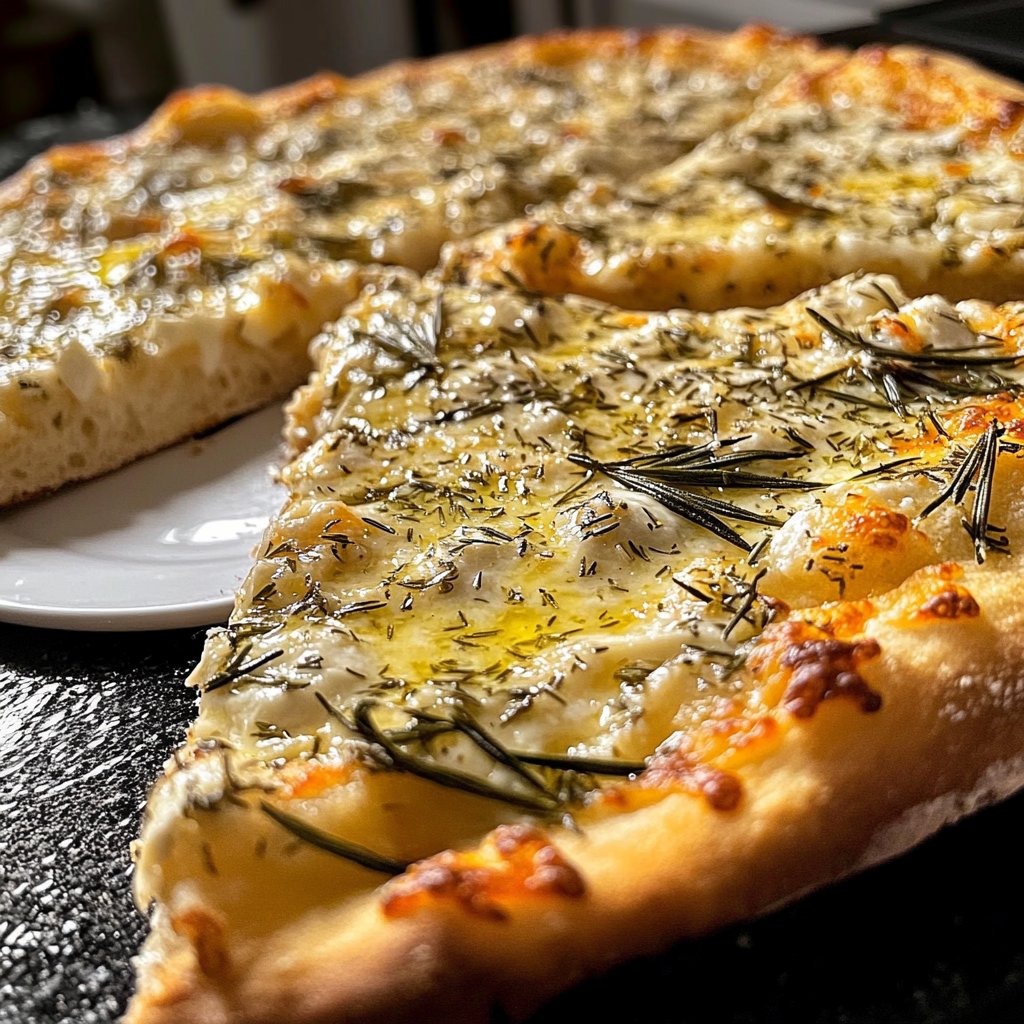 Pizza Bianca mit Rosmarin