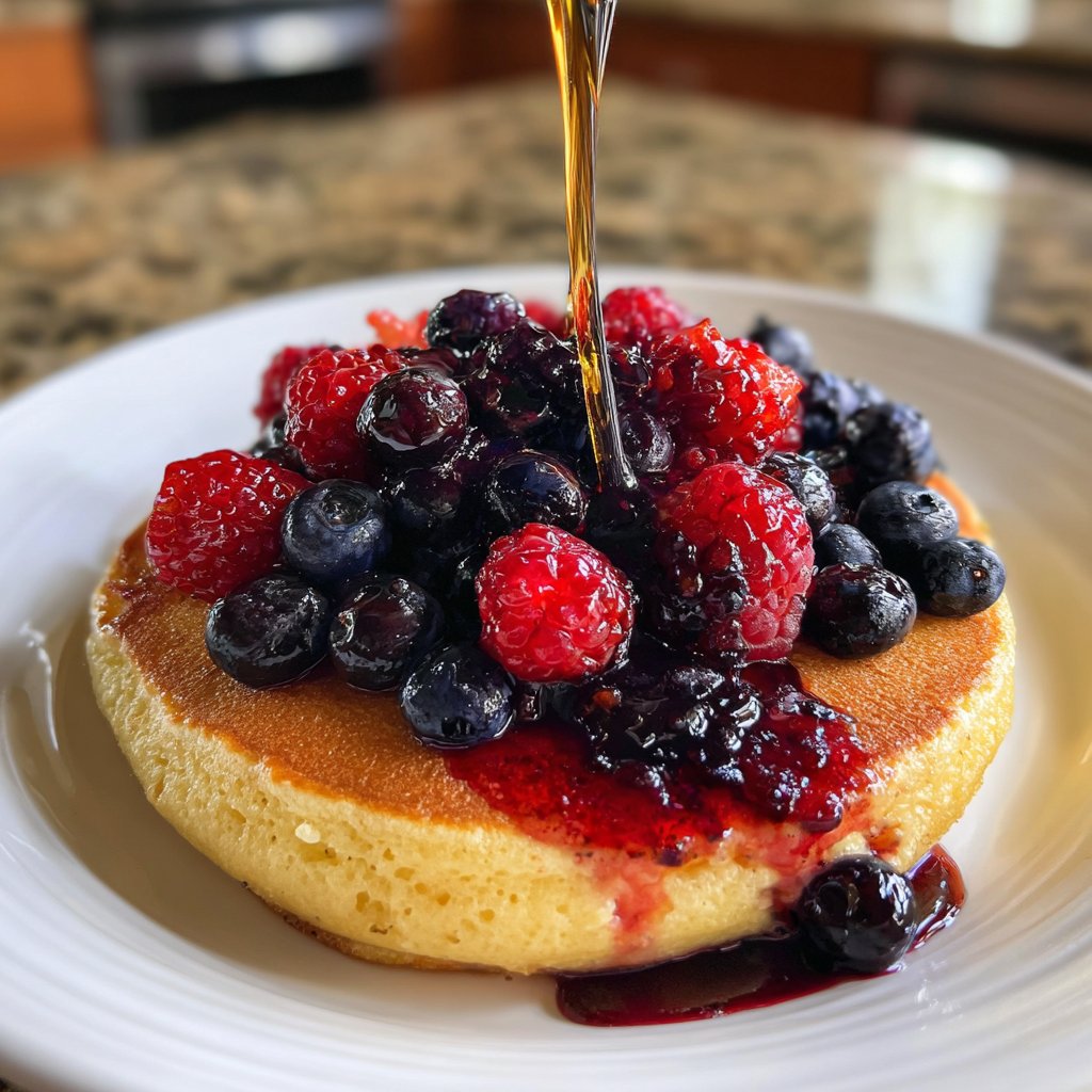 Pfannkuchen mit Beerenmix