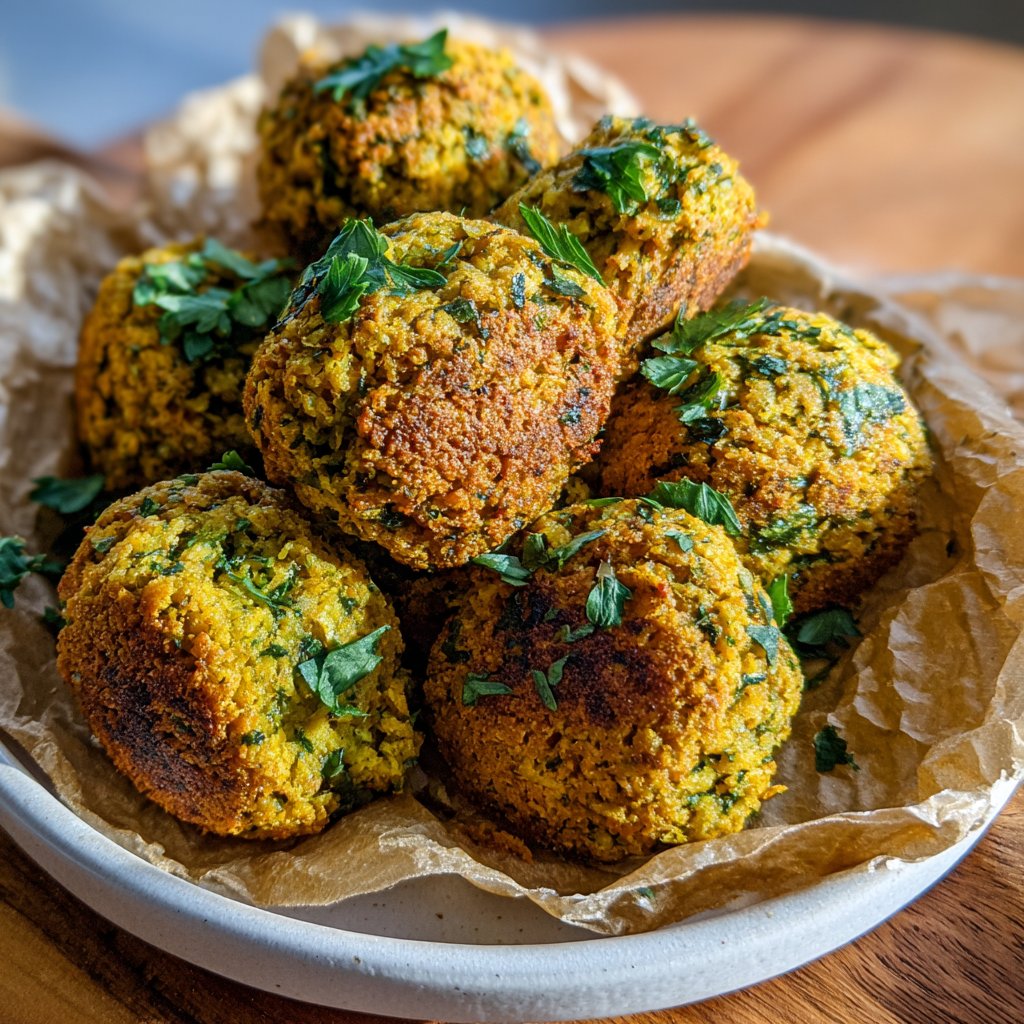 Falafel mit Petersilie