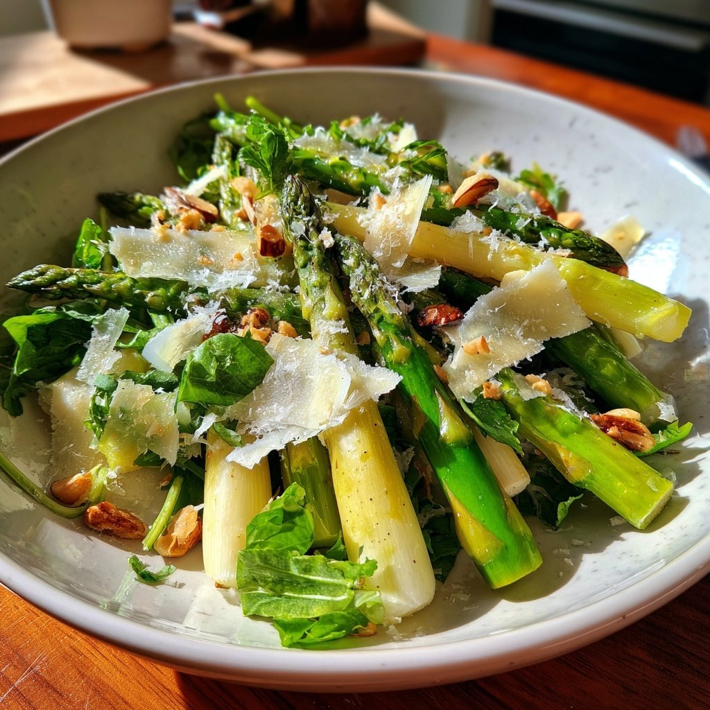 Grüner Spargel Salat