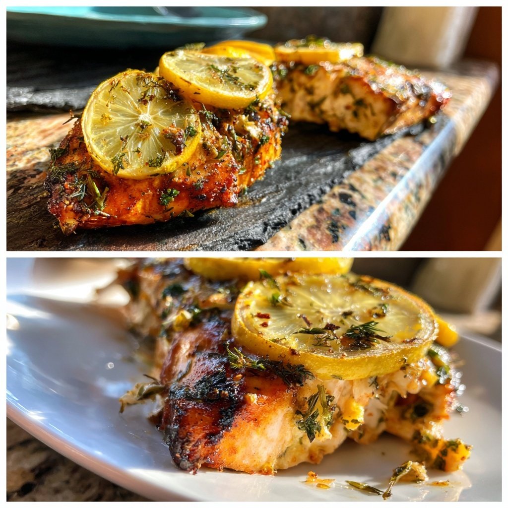 Gesund & Leicht Zitronen-Gegrillter Fisch