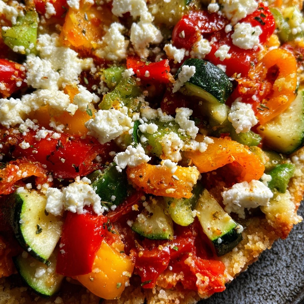 Gesund & Leicht Mediterrane Gemüsepfanne mit Feta