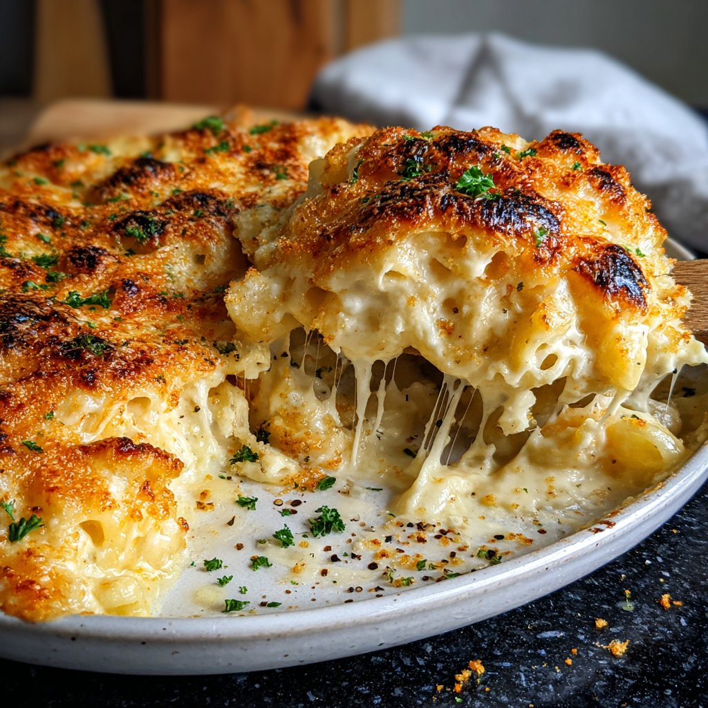 Nudelauflauf mit Käse