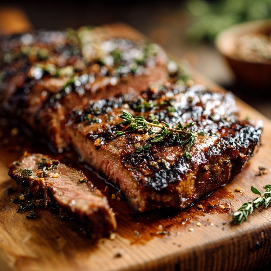 Gegrilltes Steak Mit Thymian